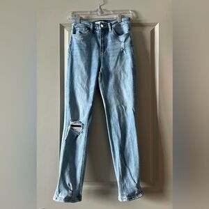 Altar’d State lightly distressed straight leg jean